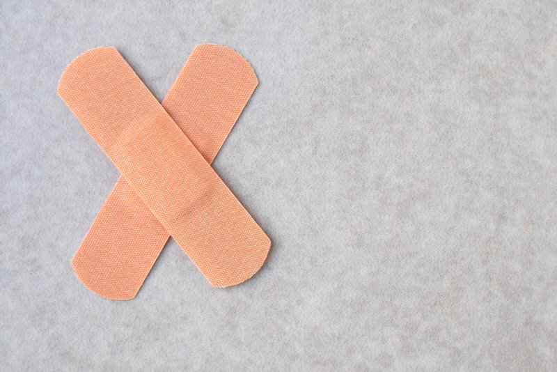 Bandaids can be a cheap and quick fix for women to cover their nipples if they're showing too much outside the clothes.