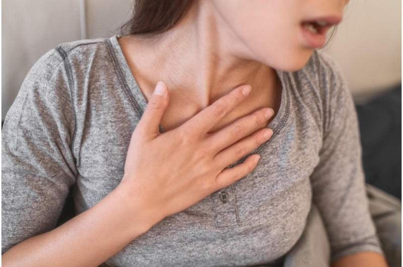 A young woman who is having difficulty breathing might have a condition called Pulmonary Fibrosis.