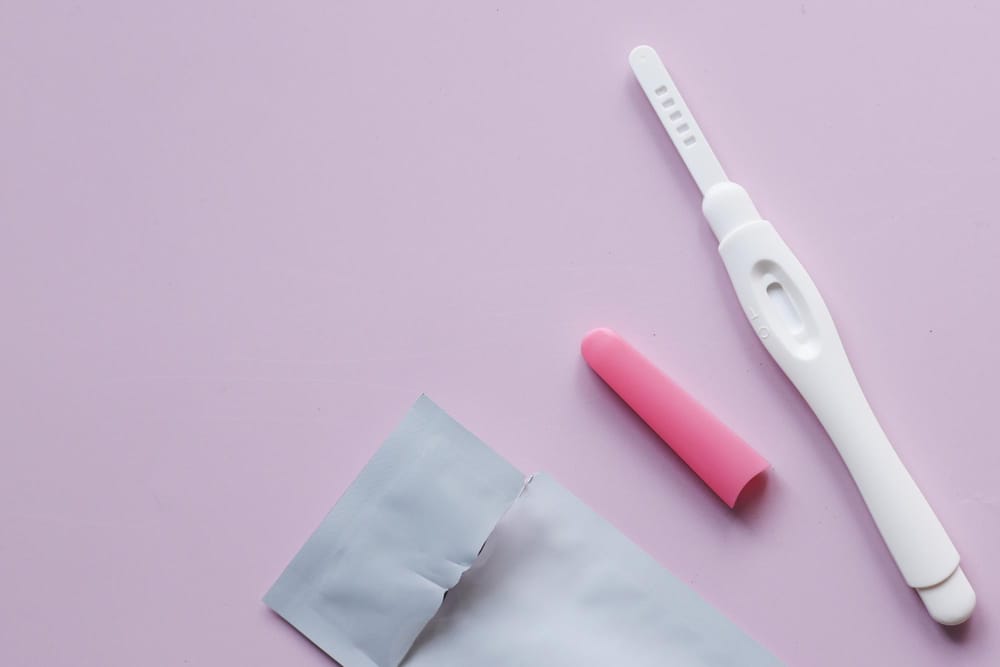 A home pregnancy test kit