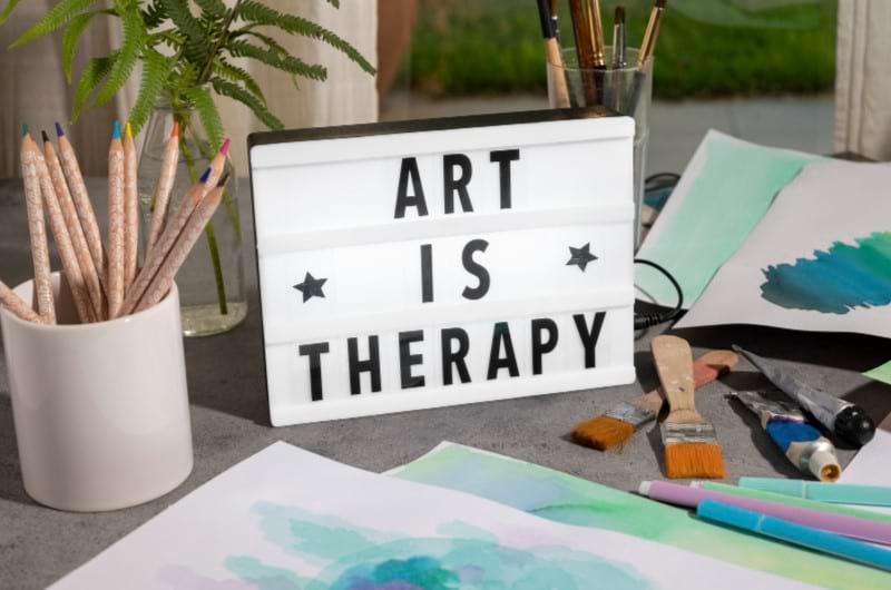 Art is also a form of therapy for individuals suffering from anxiety issues and can help them manage their anxiety. 
