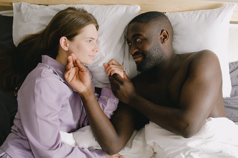 A woman who's ovulating has an increased sexual desire towards her spouse